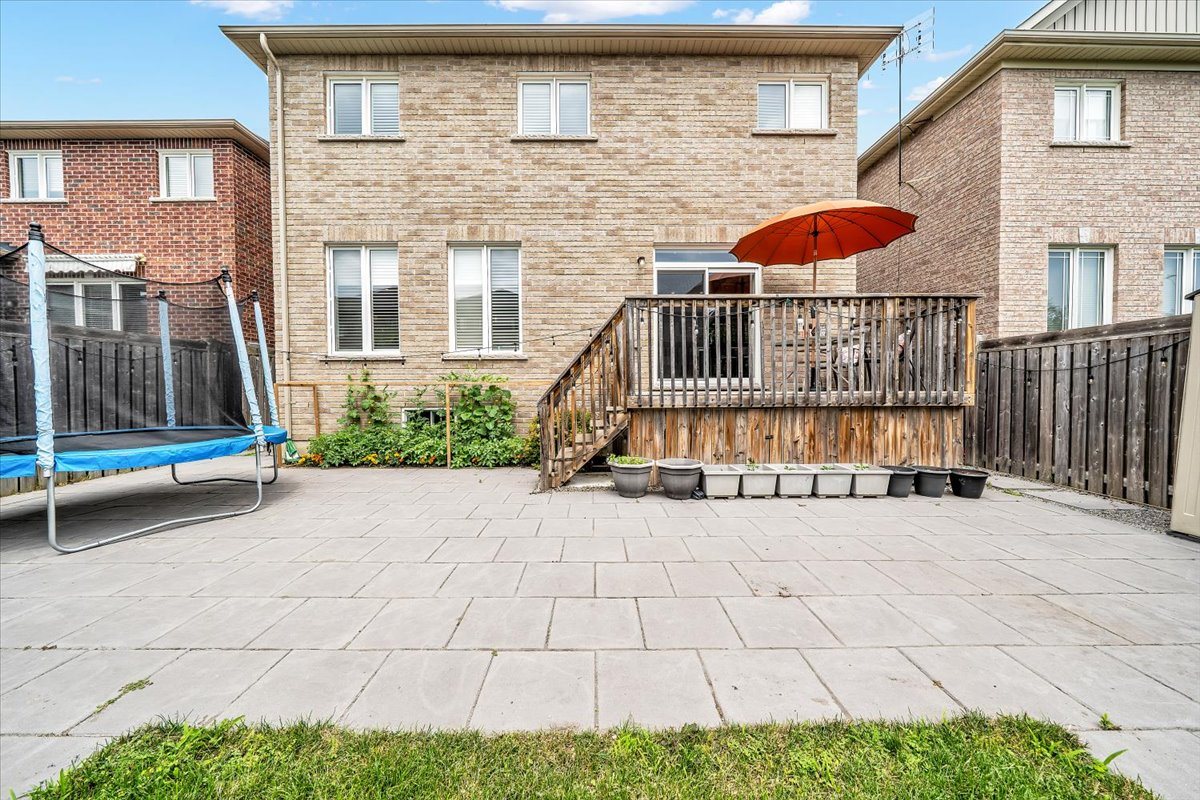 Landscaped backyard